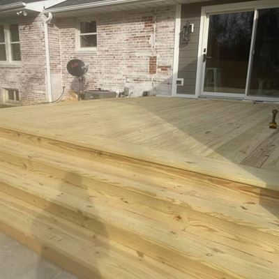 Finished deck with the hatch closed flush