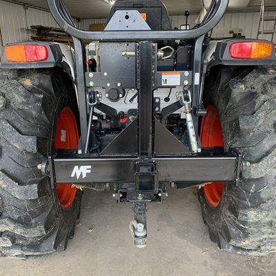 3-point hitch receiver mounted on a tractor