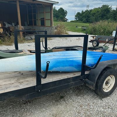 Trailer with custom kayak racks