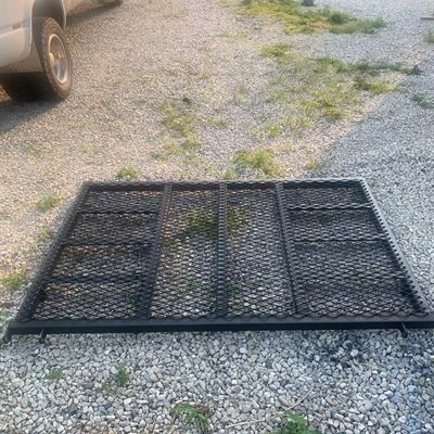 Trailer ramp gate laid flat